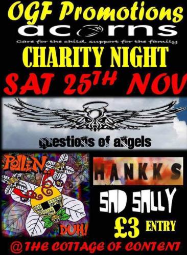 Questions of Angels Gig Poster